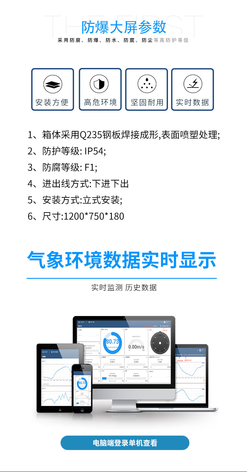 防爆五参数气象站