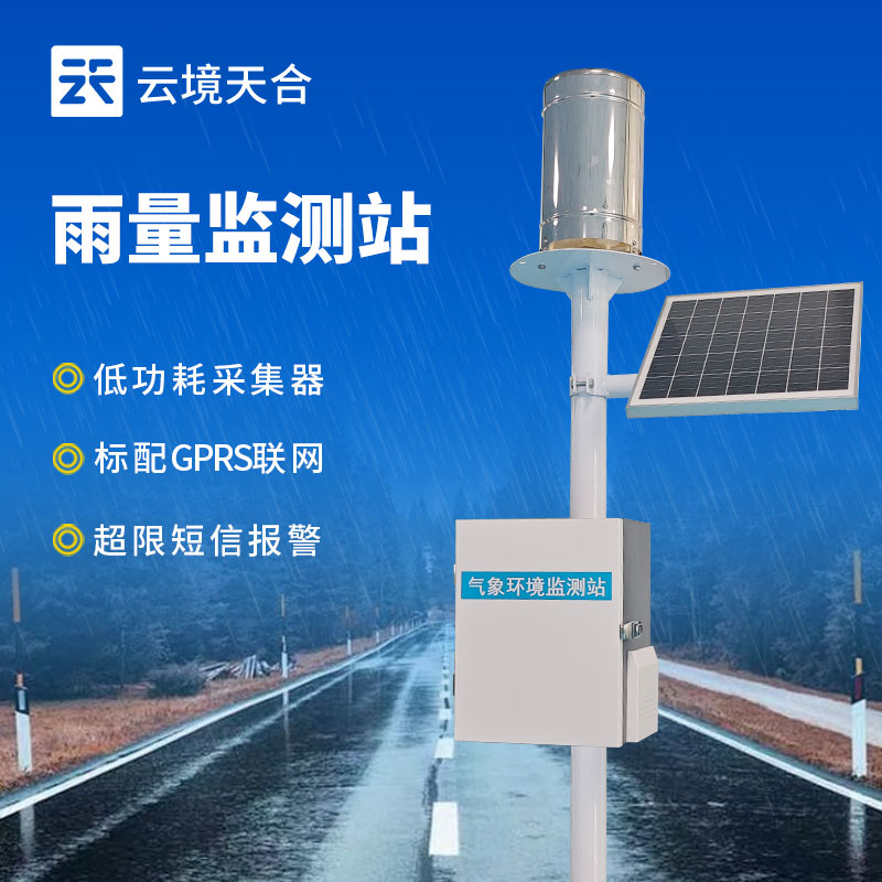 3种不同类型的雨量监测站（翻斗、压电、光学）